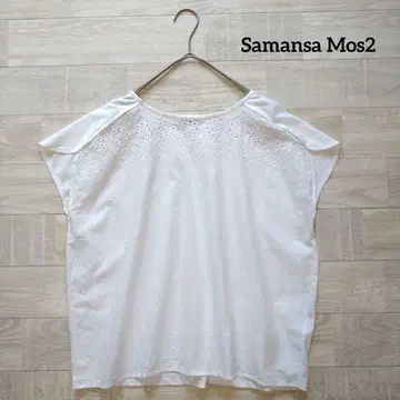 Samansa Mos2 사만사 모스모스 스캘럽 이소재 풀오버 F