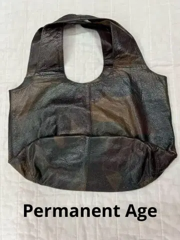 Permanent Age 카모플라주 패턴 가죽 백