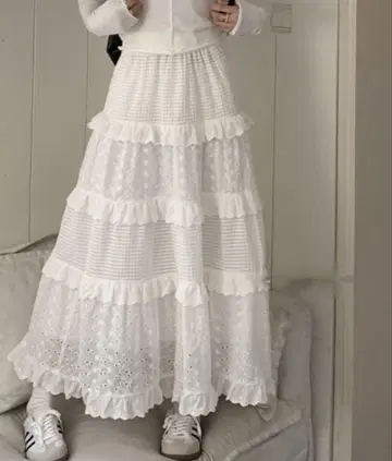 미니 프릴 디자인 절개 캉캉 스커트