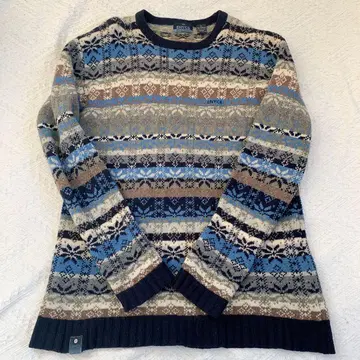 enyce 에니체 니트 노르딕 램스울 빈티지