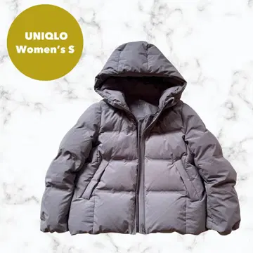 새상품급 유니클로 심리스 다운 파카 S 여성용 그레이 UNIQLO