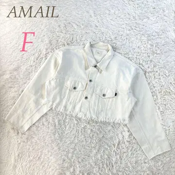 AMAIL 아마일 화이트 숏 기장 데님 자켓