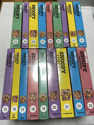 [미개봉 슈링크 포함] 만들어 모으는 스누피 15~32호 18권 세트