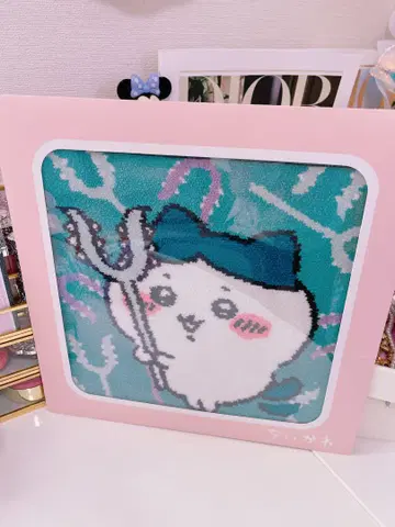 치이카와 하치와레 사스마타 셔닐 타월 손수건