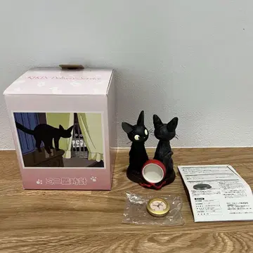 스튜디오 지브리 마녀 배달부 키키 지지의 디오라마 미니 탁상시계