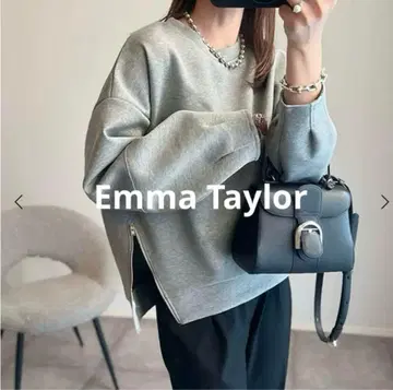 인기 에마 테일러 Emma Taylor 종이상자 크루넥 풀오버