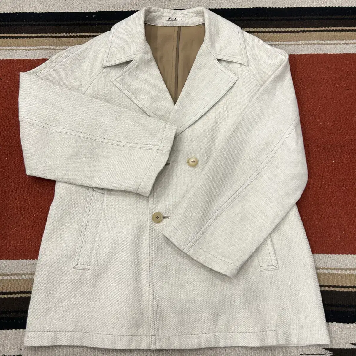 ジャケット・アウター AURALEE WOOL SILK HERRINGBONE COVERALL AURALEE | 오라리 Auralee Wool Silk Herringbone Coverall