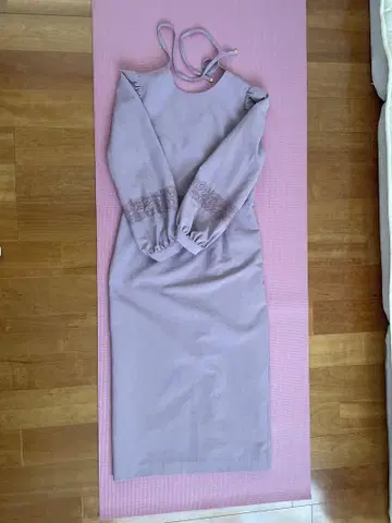 매쉬매쉬 연보라색 긴팔 원피스