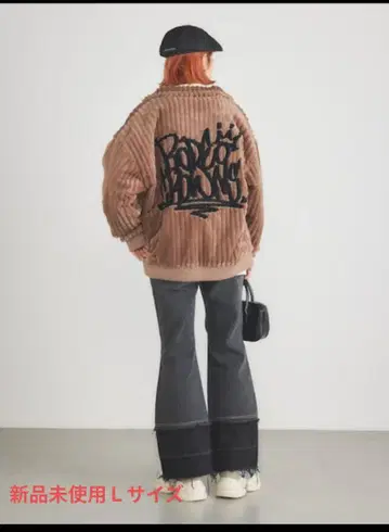 로데오 크라운 와이드 보울 탄력 누빔 백 LOGO 인조 모피 자켓