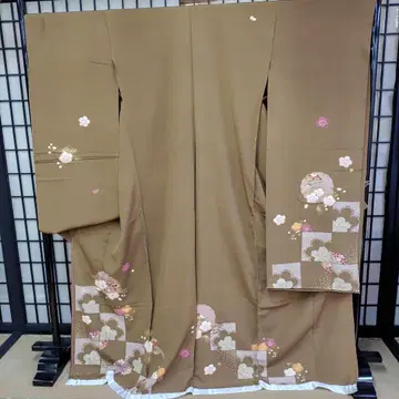 순수 실크 유젠 후리소데! 재고 처분 상품 056