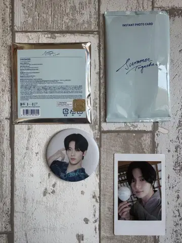 TXT Summer Together 인스턴트 포토 카드 캔 배지