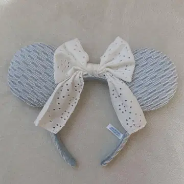 디즈니 머리띠 미니 레이스 블루 스카이블루