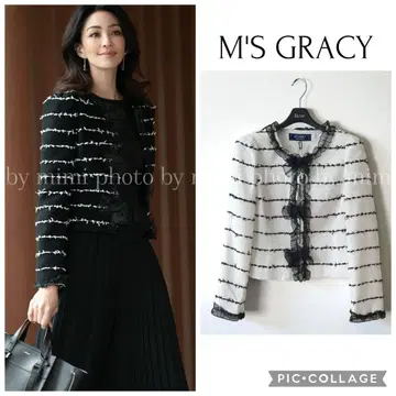 M'S GRACY*카탈로그 게재*트위드 컴팩트 자켓