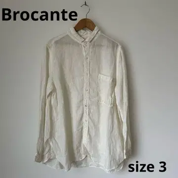 [ 새상품급 ] 44 브로캔트 린넨 셔츠 size 3 아이보리