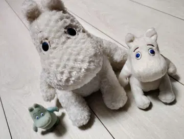 무민 봉제 인형 2개 피규어 1개 세트