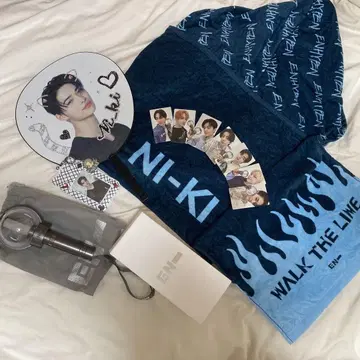 에나프 ENHYPEN 니키 굿즈 트레이딩 카드 응원봉 부채