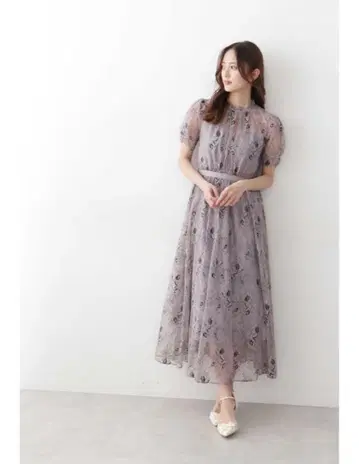 JILL by JILL STUART 바이컬러 레이스 드레스
