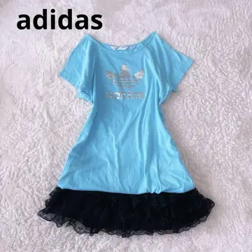 [ y2k 00s ] 아디다스 맥브링 헤이세이 갸루 피치 t 로고 t