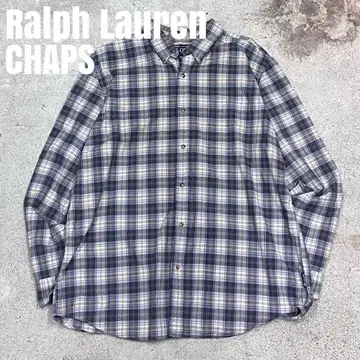 7358 90s CHAPS 랄프 로렌 긴팔 체크 셔츠 셔츠