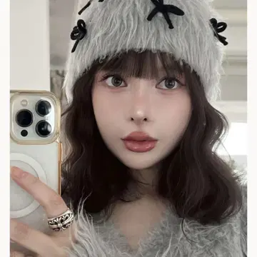 darich 리본 니트 비니