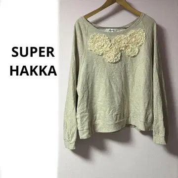 SUPER HAKKA 꽃 모티브 풀오버 상의