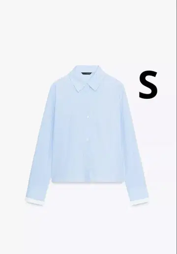 ZARA 자라 백리본 크롭 셔츠