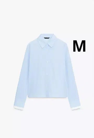 ZARA 자라 백리본 크롭 셔츠