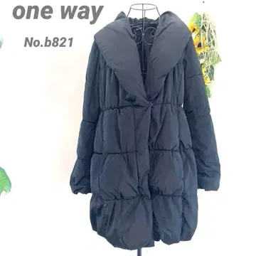 원웨이 one way 다운 자켓 블랙 롱 코트 방한 퀄리티 좋은