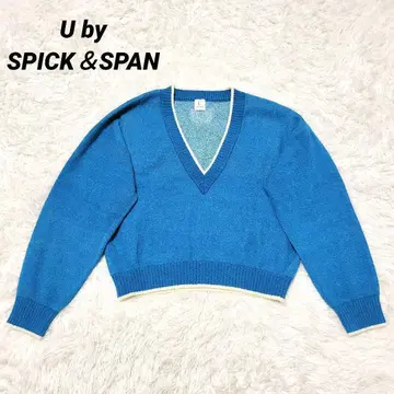 U by Spick & Span 스픽 앤 스팬 니트 블루 F