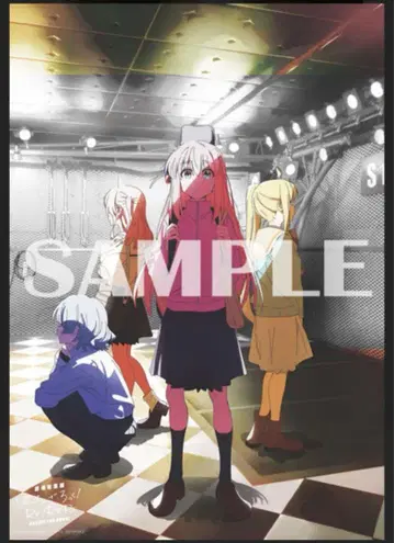 봇치 더 록! HMV 구매 혜택 A3 클리어 포스터 신규 일러스트