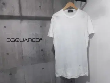 DSQUARED2 디스퀘어드 로고 플레이트 롱 기장 T셔츠 L