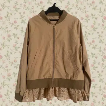 모리걸 레이스 부착 블루종