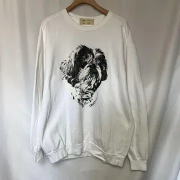 77circa ObyO teto 강아지 맨투맨 화이트