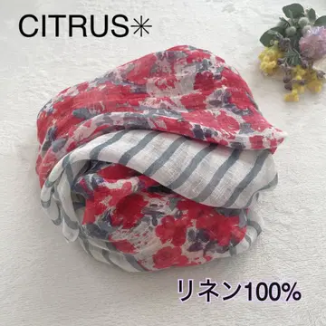 새상품급 CITRUS 린넨 대형 스톨 약 1m x 2m 인도산