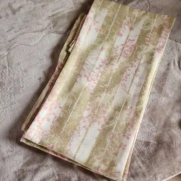 기모노 꽃무늬 옐로우 그린 핑크