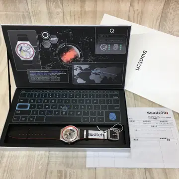 미사용 박스 포함 SWATCH x 007 2Q SKIN Irony 작동품
