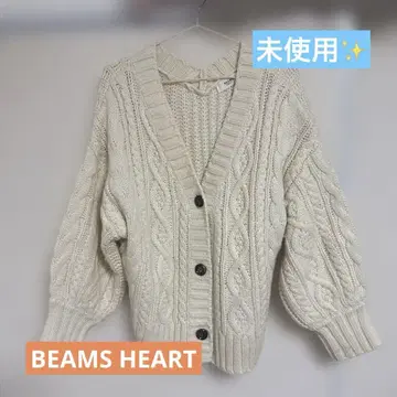 [ 미사용 ] BEAMS HEART 가디건