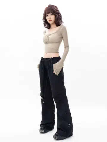 여름/가을에 딱 맞는 심플 롱 팬츠, 평소에도 외출할 때도 최고!