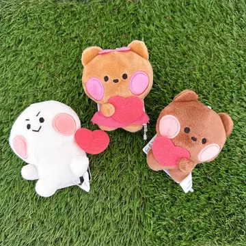 LINE FRIENDS minini 볼체인 봉제 인형 3종 세트
