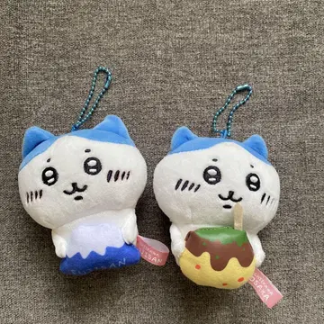 치이카와 하치와레 지역 한정 봉제 인형 키링 세트