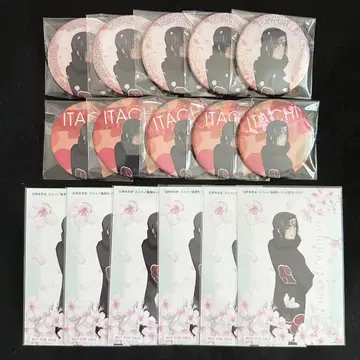 NARUTO 이타치 우치하 이타치 캔뱃지 엽서 마에다 커피 벚꽃