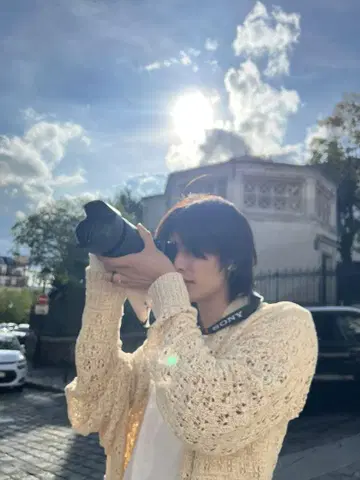 skz 현진 착용 앤더슨벨 니트 가디건
