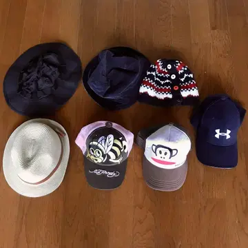 모자 7세트, 캡, 하이킹, 밀짚모자, 외 다수