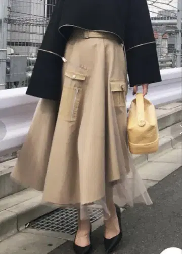 Ameri VINTAGE MILITARY ASYMMETRY SKIRT