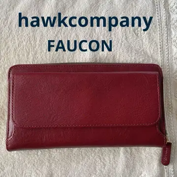 hawkcompany 천연 가죽 천연 무두질 장지갑 라운드 미사용 새상품