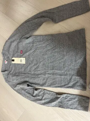Levi's 그레이 긴팔 T셔츠 M
