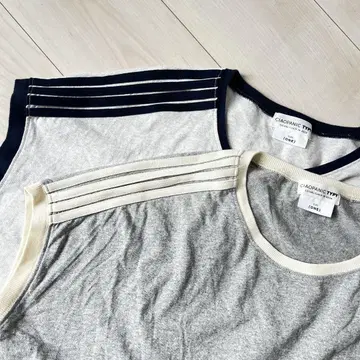 CIOPANIC TYPY 3 라인 티셔츠 2장 세트