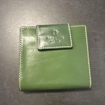 Kate Spade 케이트 스페이드 가죽 이단 접이식 지갑 그린