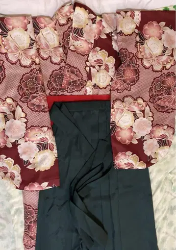 졸업식 레트로풍 하카마 세트 대학생 M 사이즈