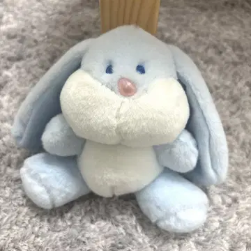 스카이블루 토끼 봉제 인형 블루 토끼